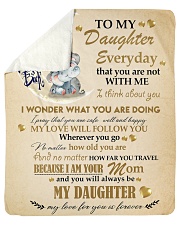 Gift For Daughter - To My Daughter Elephant Sherpa Fleece Blanket tile