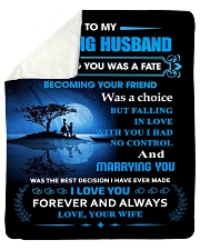 Gift For Husband - To My Husband Meeting You Was Sherpa Fleece Blanket tile