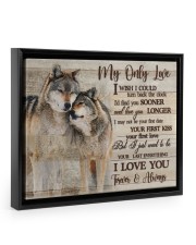 Gift For Wife - Gift For Husband My Only Love Floating Framed Canvas Prints Black tile