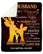Gift For Husband Deer - Gifts For Hunters Sherpa Fleece Blanket - 50" x 60" thumbnail