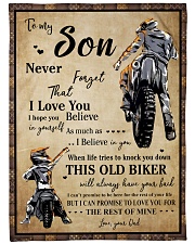 Gift For Son - To My Son Biker Fleece Blanket tile