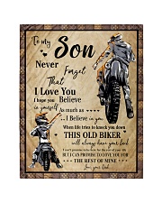 Gift For Son - To My Son Biker Quilt tile
