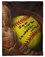 Gift For Son - To My Son Baseball Small Fleece Blanket - 30" x 40" front