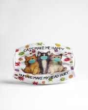 Cats Make Me Happy Humans Make My Head Hurt Cloth Face Mask - 3 Pack aos-face-mask-lifestyle-22