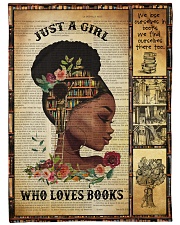 Just A Girl Who Loves Books - Gift For Book Lovers Fleece Blanket tile