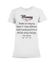 Mom T Shirt Design - Gift For Mom Custom Premium Fit Ladies Tee tile