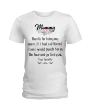 Mom T Shirt Design - Gift For Mom Custom Ladies T-Shirt tile