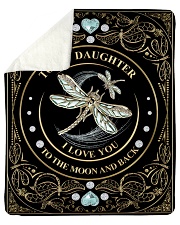 Gift For Daughter - To My Daughter Dragonfly Sherpa Fleece Blanket tile