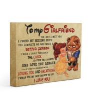 Gift For Girlfriend - To My Girlfriend 14x11 Gallery Wrapped Canvas Prints front