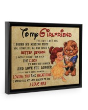 Gift For Girlfriend - To My Girlfriend Floating Framed Canvas Prints Black tile