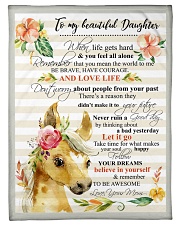 Gift For Daughter - To My Daughter Horse Small Fleece Blanket - 30" x 40" front