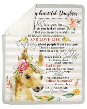 Gift For Daughter - To My Daughter Horse Sherpa Fleece Blanket tile