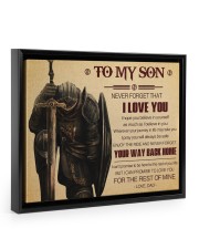 Gift For Son - To My Son 14x11 Black Floating Framed Canvas Prints thumbnail