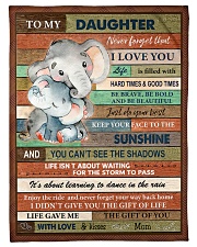 Gift For Daughter - To My Daughter Elephant Small Fleece Blanket - 30" x 40" front