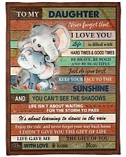 Gift For Daughter - To My Daughter Elephant Fleece Blanket tile