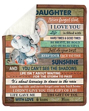 Gift For Daughter - To My Daughter Elephant Sherpa Fleece Blanket tile