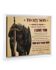 Gift For Son - To My Son Knight Floating Framed Canvas Prints White tile