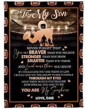 Gift For Son - To My Son Football Fleece Blanket tile