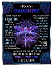 Gift For Daughter - To My Daughter Butterfly Small Fleece Blanket - 30" x 40" front