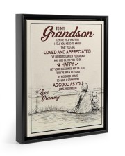 Gift For Grandson - To My Grandson Let Me You This 11x14 Black Floating Framed Canvas Prints thumbnail