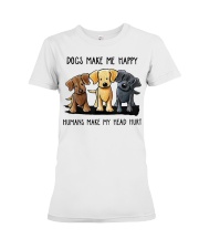 Dog T Shirt Design - Gifts For Dog Lovers Custom Premium Fit Ladies Tee tile