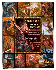 Gift For Son - To My Son Dragon Small Fleece Blanket - 30" x 40" front