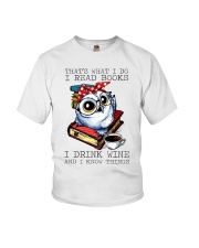 Owl T Shirt Design - Gifts For Book Lovers Custom Youth T-Shirt tile