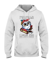 Owl T Shirt Design - Gifts For Book Lovers Custom Hooded Sweatshirt tile