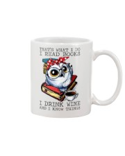Owl T Shirt Design - Gifts For Book Lovers Custom Mug tile