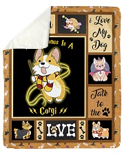 My Patronus Is A Corgi - Gift For Corgi Lovers Sherpa Fleece Blanket - 50" x 60" thumbnail