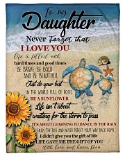 Gift For Daughter - To My Daughter Turtle Small Fleece Blanket - 30" x 40" front