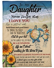 Gift For Daughter - To My Daughter Turtle Fleece Blanket tile