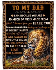 Gift For Dad - To My Dad Lion Fleece Blanket tile