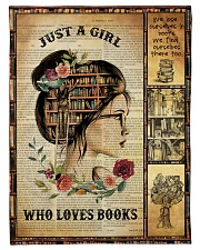Just A Girl Who Loves Books - Gift For Book Lovers Small Fleece Blanket - 30" x 40" front