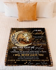 Gift For Husband - To My Husband Horse Small Fleece Blanket - 30" x 40" aos-coral-fleece-blanket-30x40-lifestyle-front-04