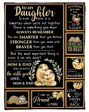 Gift For Daughter - To My Daughter Sloth Small Fleece Blanket - 30" x 40" front