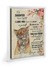 Gift For Daughter - To My Son Tiger Floating Framed Canvas Prints White tile