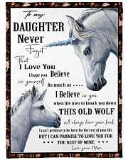 Gift For Daughter - To My Daughter Unicorn Fleece Blanket tile