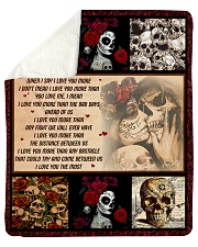 Gift For Skull Lover - When I Say I Love You More Sherpa Fleece Blanket tile