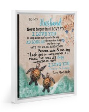 Gift For Husband - To My Husband Turtle 11x14 White Floating Framed Canvas Prints thumbnail