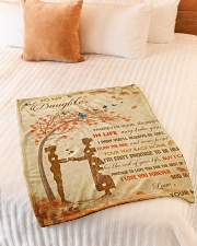 Gift For Daughter - To My Daughter Tree Love Small Fleece Blanket - 30" x 40" aos-coral-fleece-blanket-30x40-lifestyle-front-01