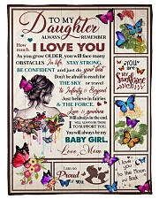 Gift For Daughter - To My Daughter Butterfly Small Fleece Blanket - 30" x 40" front
