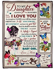 Gift For Daughter - To My Daughter Butterfly Fleece Blanket tile