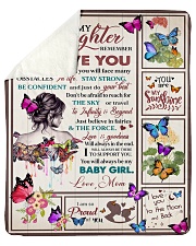 Gift For Daughter - To My Daughter Butterfly Sherpa Fleece Blanket tile