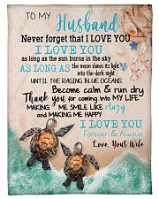 Gift For Husband - To My Husband Turtle Small Fleece Blanket - 30" x 40" front