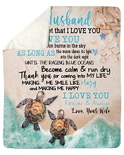 Gift For Husband - To My Husband Turtle Sherpa Fleece Blanket - 50" x 60" thumbnail