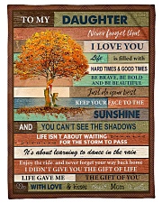 Gift For Daughter - To My Daughter Tree Small Fleece Blanket - 30" x 40" front