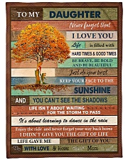 Gift For Daughter - To My Daughter Tree Fleece Blanket tile