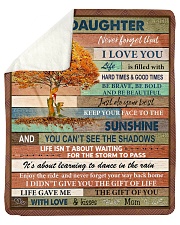 Gift For Daughter - To My Daughter Tree Sherpa Fleece Blanket tile