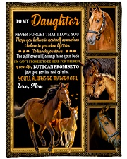 Gift For Daughter - To My Daughter Horse Fleece Blanket tile